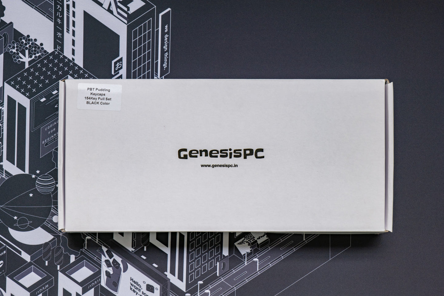 GenesisPC Pudding Keycaps (Black/White)