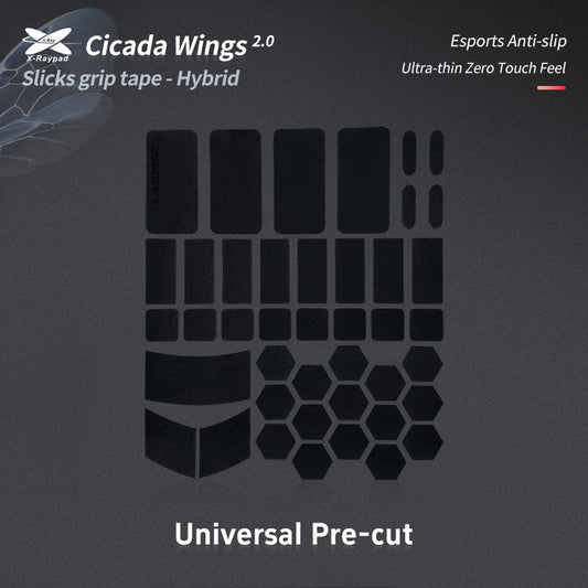 Xraypad Cicada Wings V2 Slicks Universal Pre-cut Grip Tape