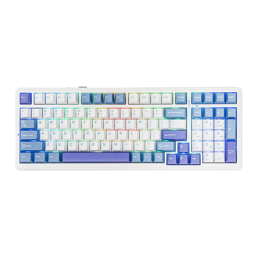 AULA F99 Gasket Mechanical Keyboard Wireless Tri-Mode (BT/2.4G/Wired), Gasket Structure