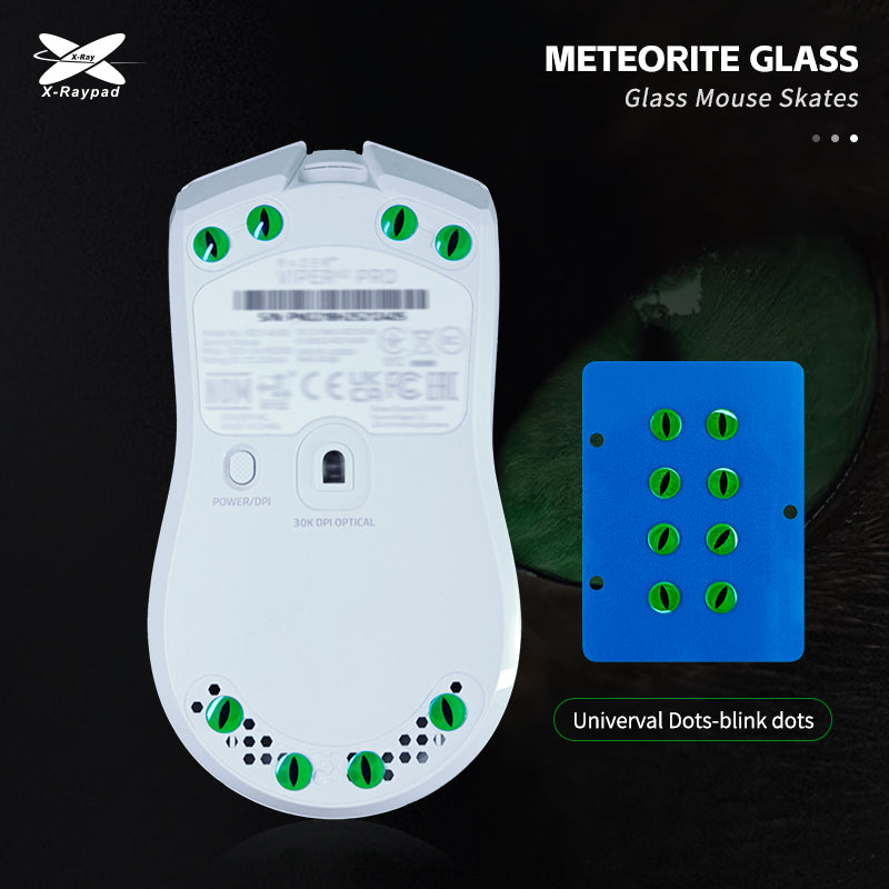 Xraypad Meteorite Glass Mouse Skates – Universal DIY Dots – Infinite Life