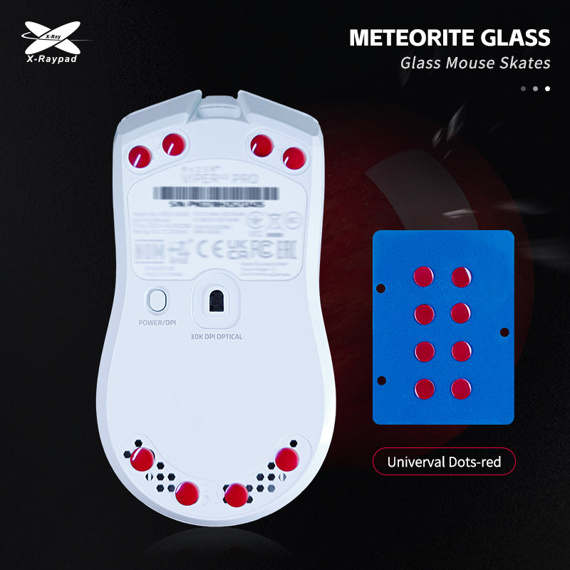 Xraypad Meteorite Glass Mouse Skates – Universal DIY Dots – Infinite Life