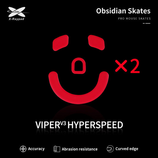 Xraypad Obsidian Skates For Razer Viper V3 HyperSpeed