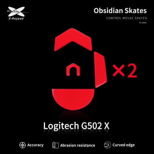 Xraypad Obsidian Skates For Logitech G502 X Wired