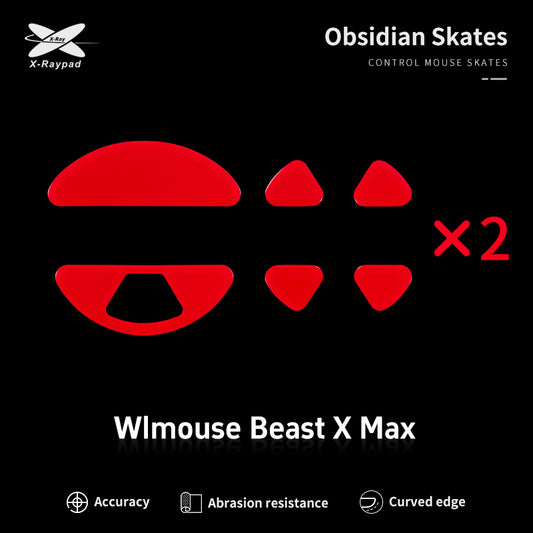 Xraypad Obsidian Skates for Wlmouse Beast X Max