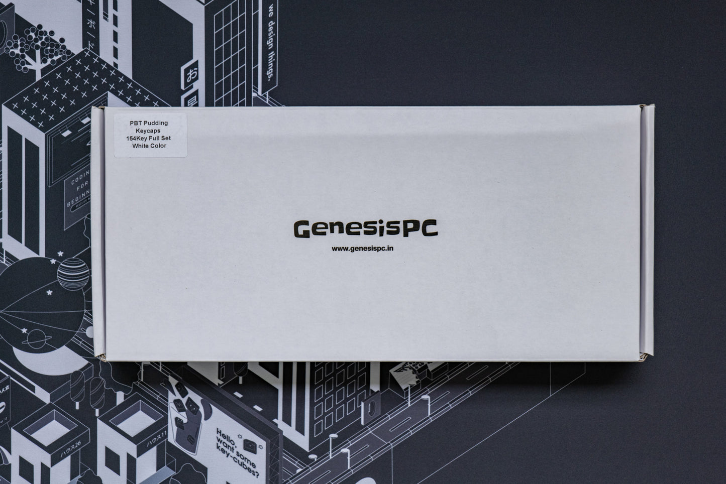 GenesisPC Pudding Keycaps (Black/White)