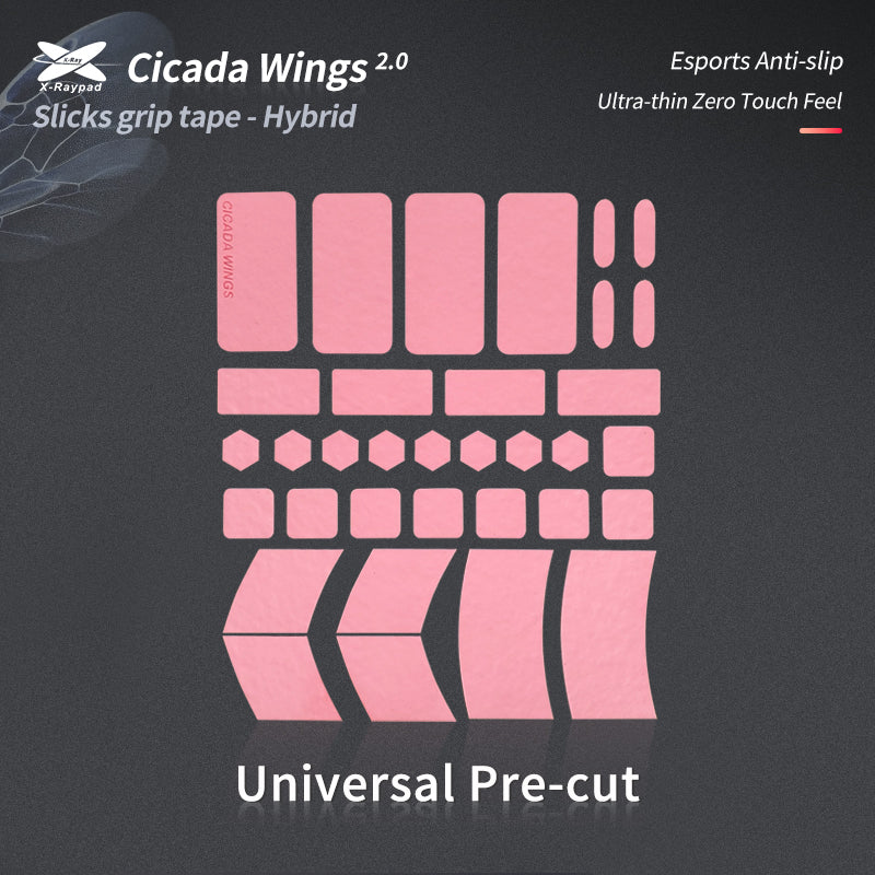 Xraypad Cicada Wings V2 Slicks Universal Pre-cut Grip Tape